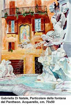 Gabriella Di Natale: Particolare della fontana del Pantheon